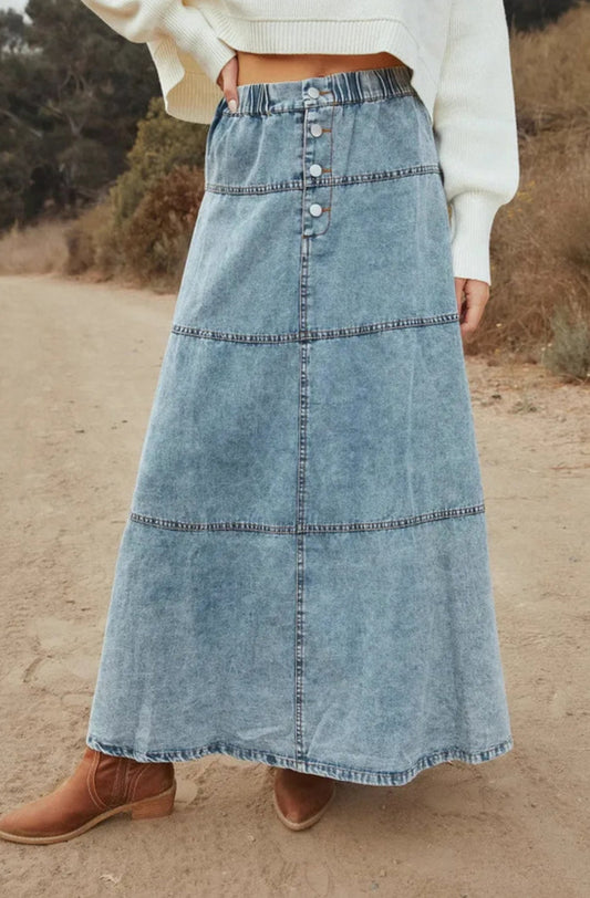 Elegante denim rok - Olivia